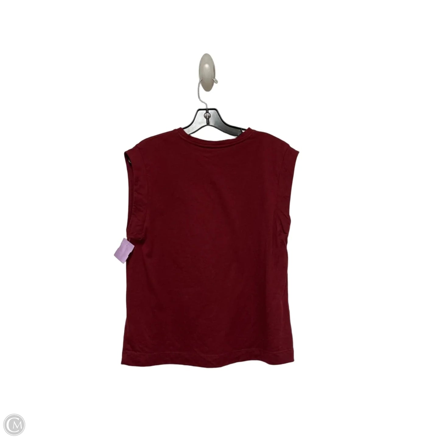 Top Sleeveless Basic By A New Day In Maroon, Size: M