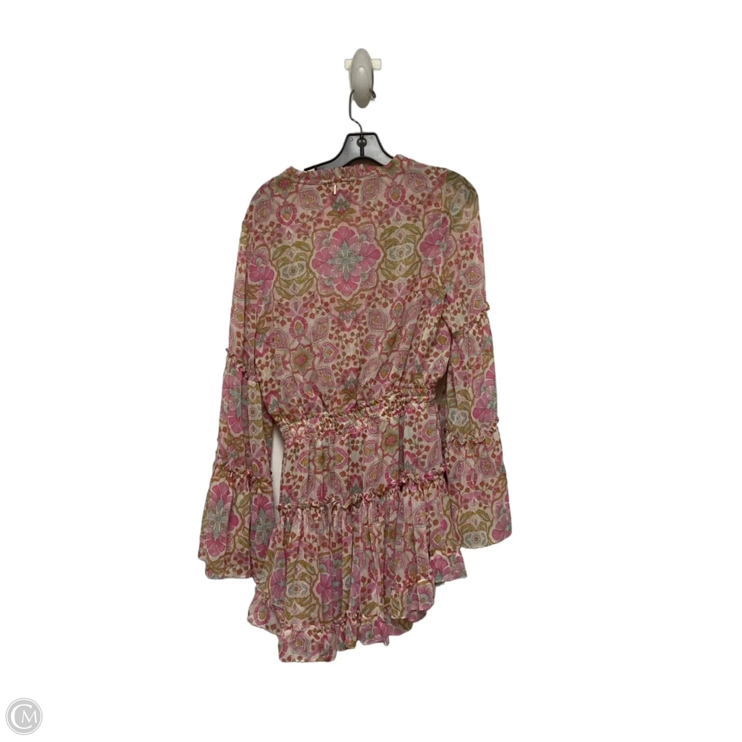 Dress Designer By Misa In Pink & Yellow, Size: S
