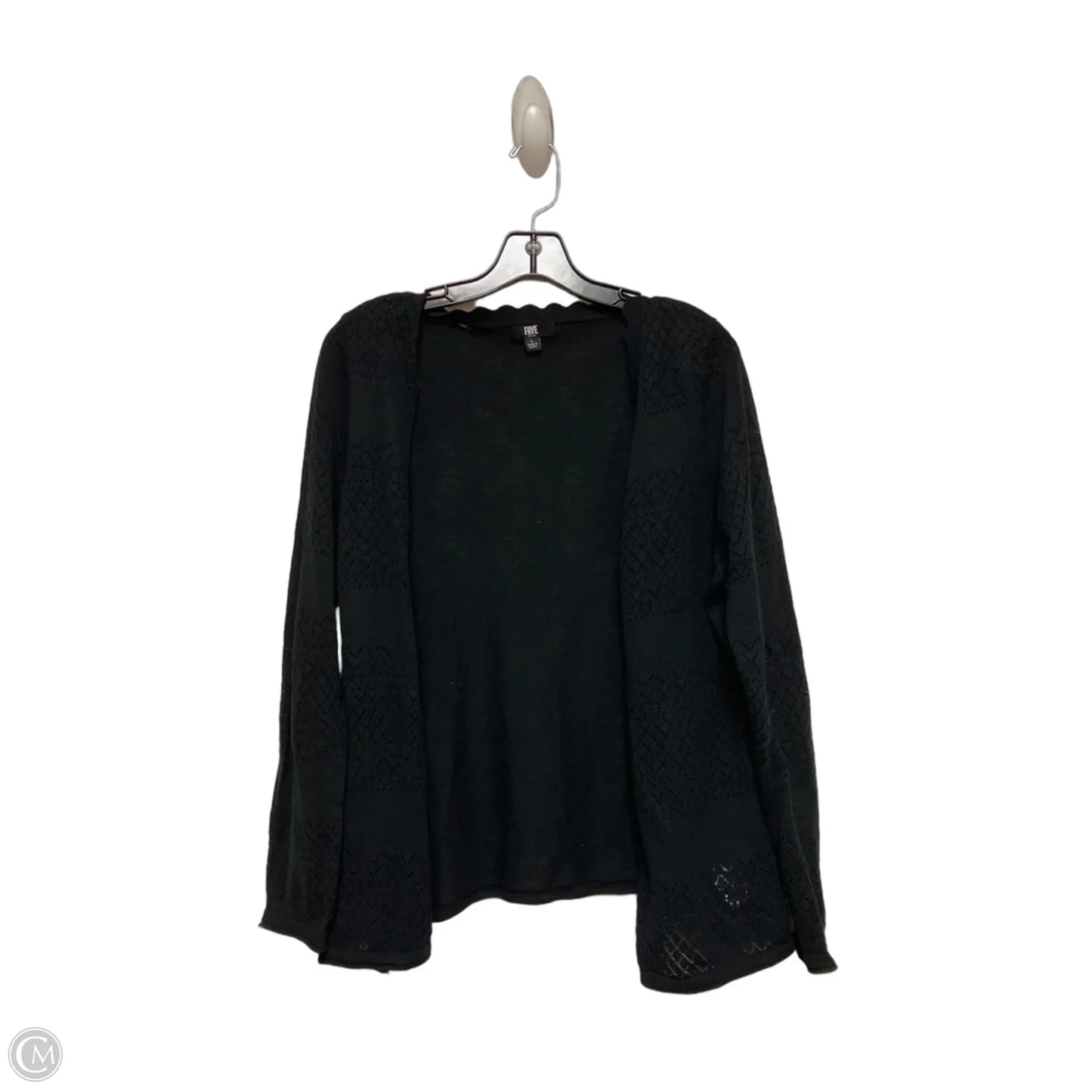 Cardigan Designer By Frye In Black, Size: L