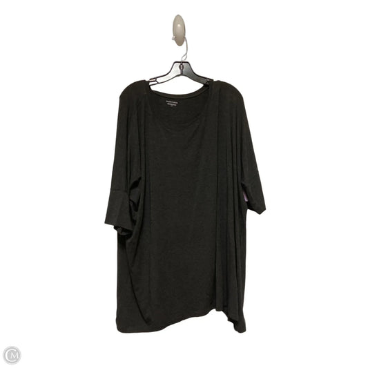 Top Short Sleeve Basic By Eileen Fisher In Grey, Size: L