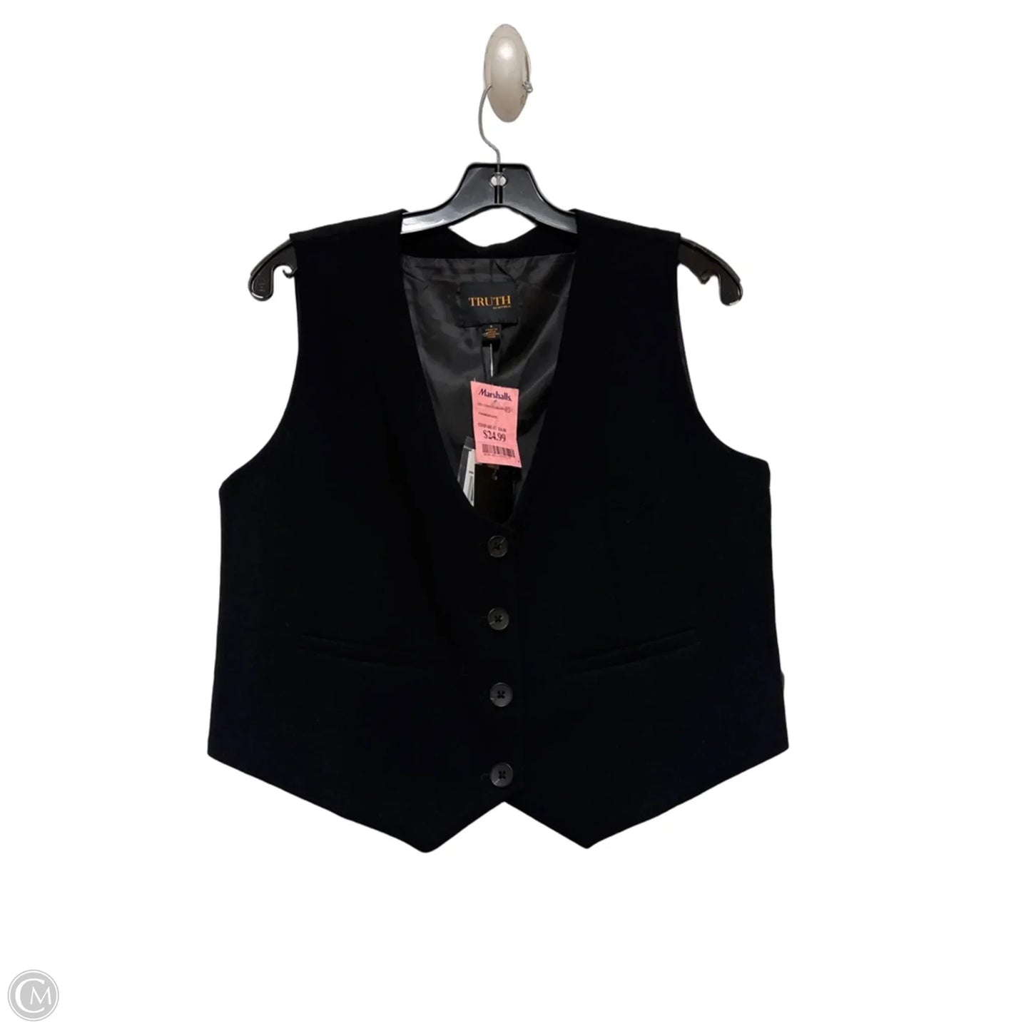 Top Sleeveless By Truth In Black, Size: M