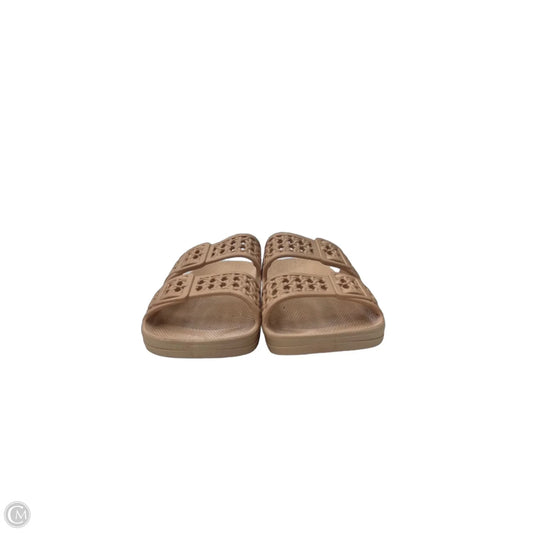 Sandals Flats By Bebe In Tan, Size: 7