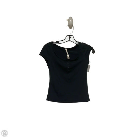 Athletic Top Short Sleeve By Lululemon In Black, Size: S