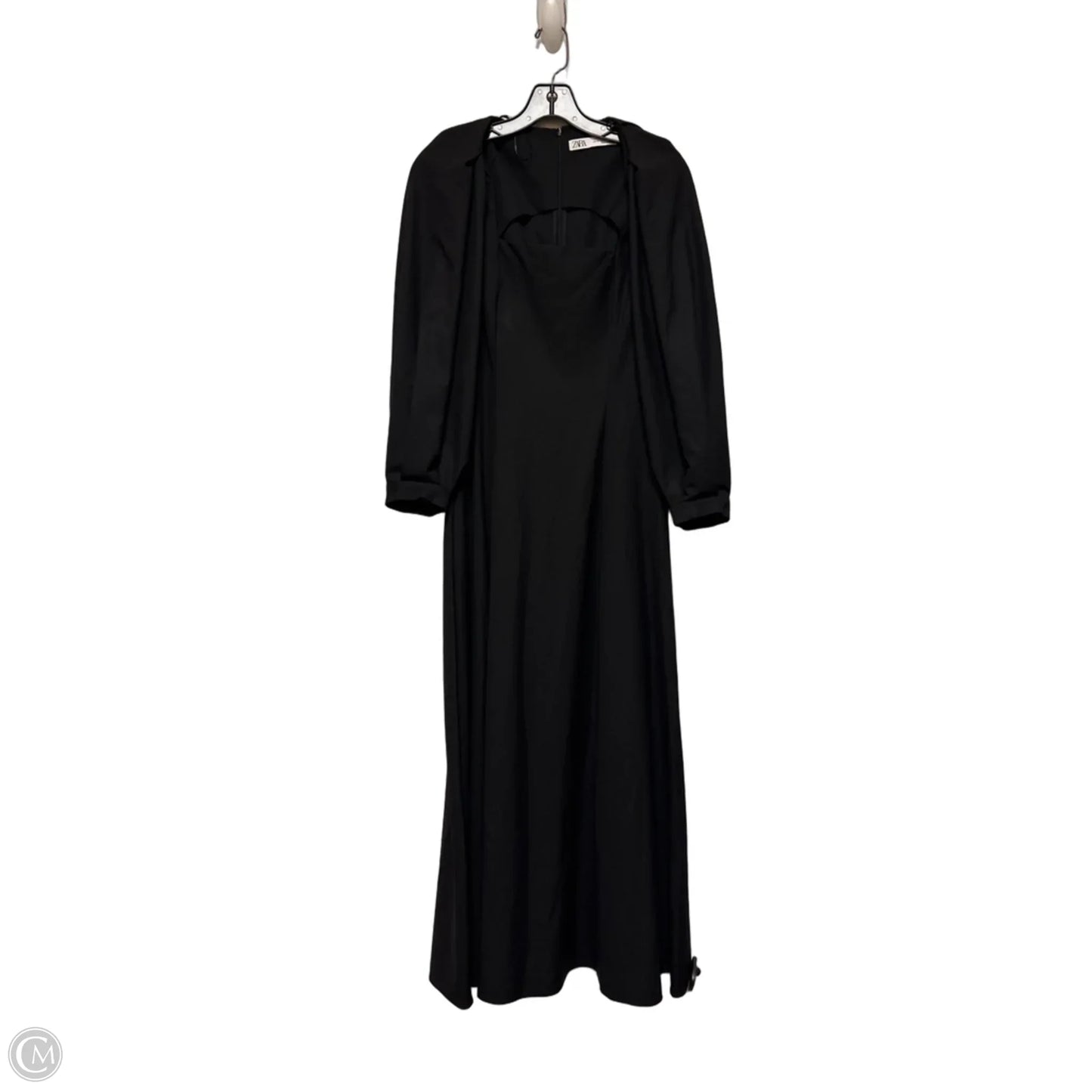 Dress Casual Maxi By Zara In Black, Size: Xs