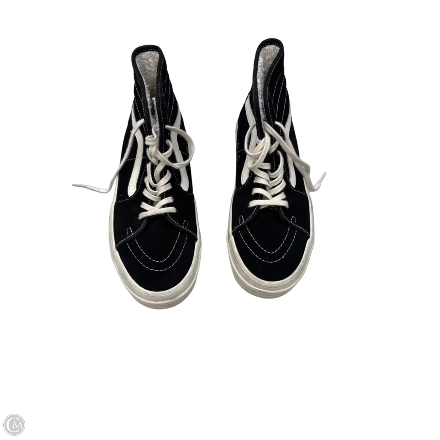 Shoes Sneakers By Vans In Black & White, Size: 9.5