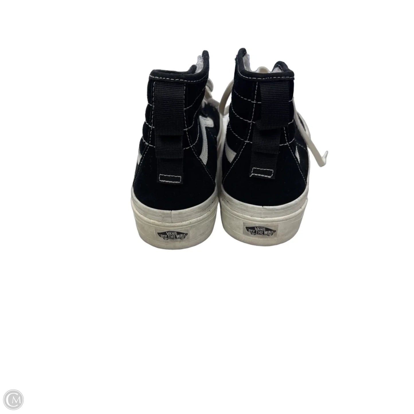 Shoes Sneakers By Vans In Black & White, Size: 9.5