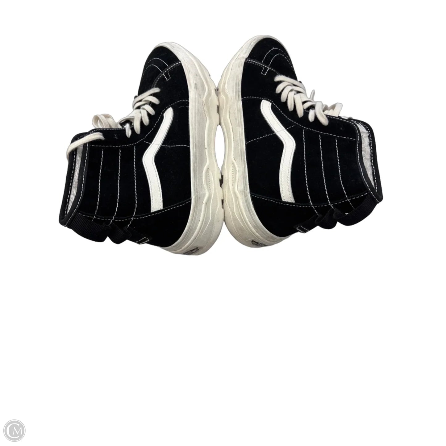 Shoes Sneakers By Vans In Black & White, Size: 9.5