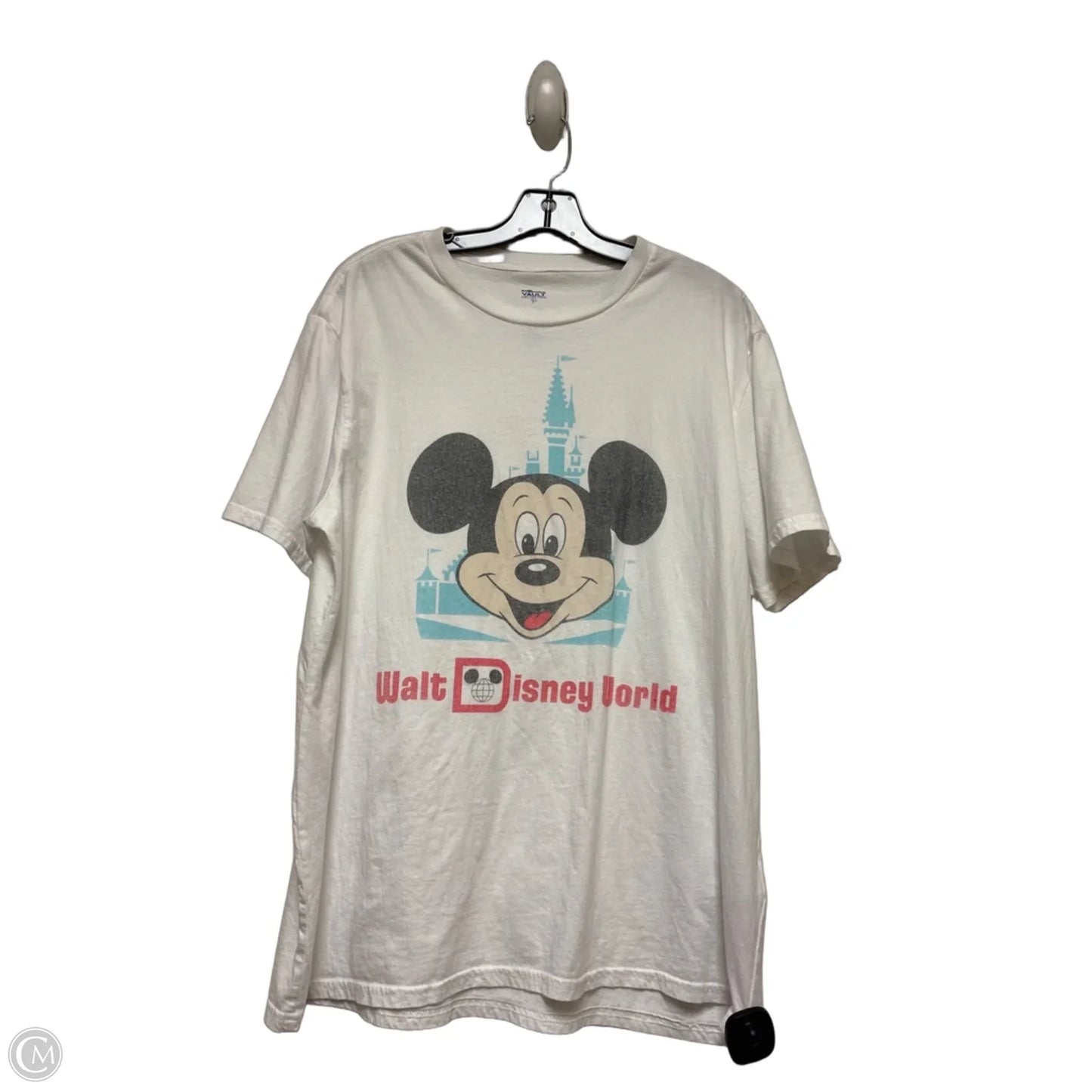 Top Short Sleeve Basic By Disney Store In White, Size: L