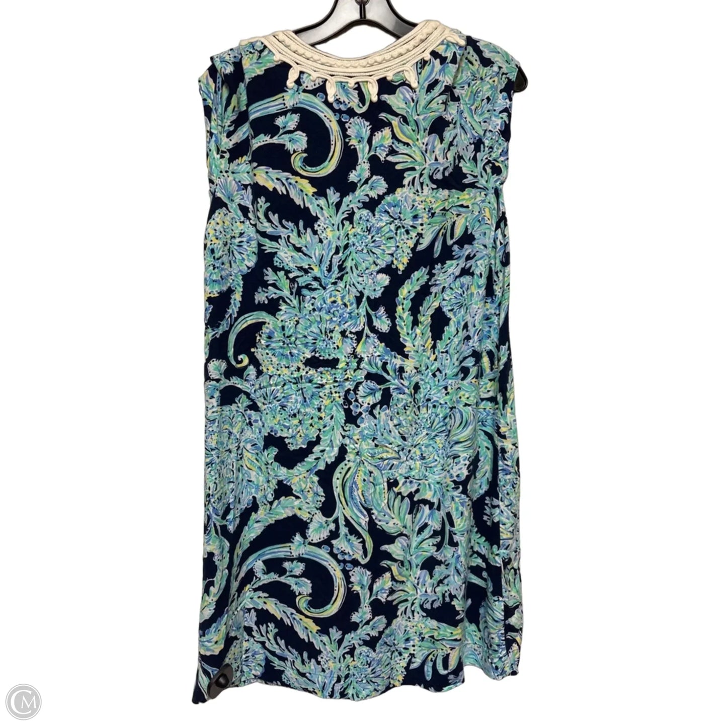 Dress Designer By Lilly Pulitzer In Blue & White, Size: M