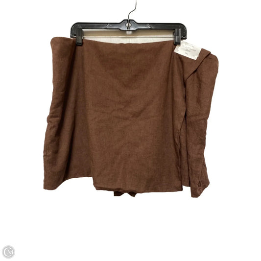 Skort By Abercrombie And Fitch In Brown, Size: Xxl