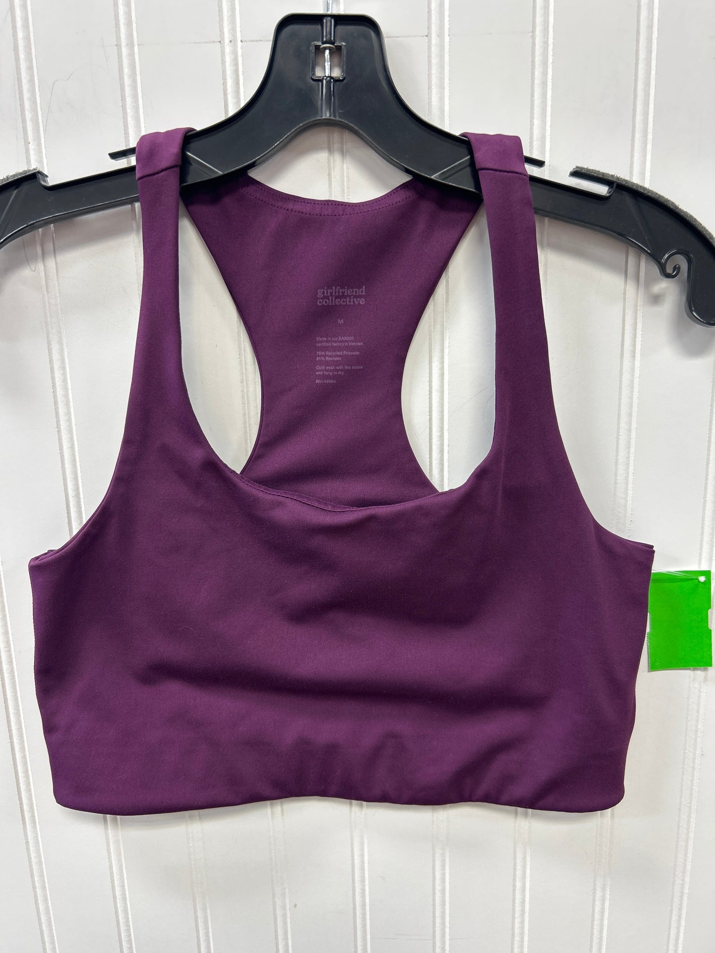 Athletic Bra By Girlfriend Collective In Purple, Size:M