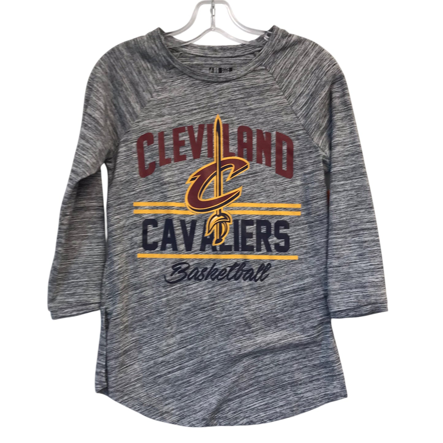Athletic Top Ls Crewneck By NBA In Grey, Size:S