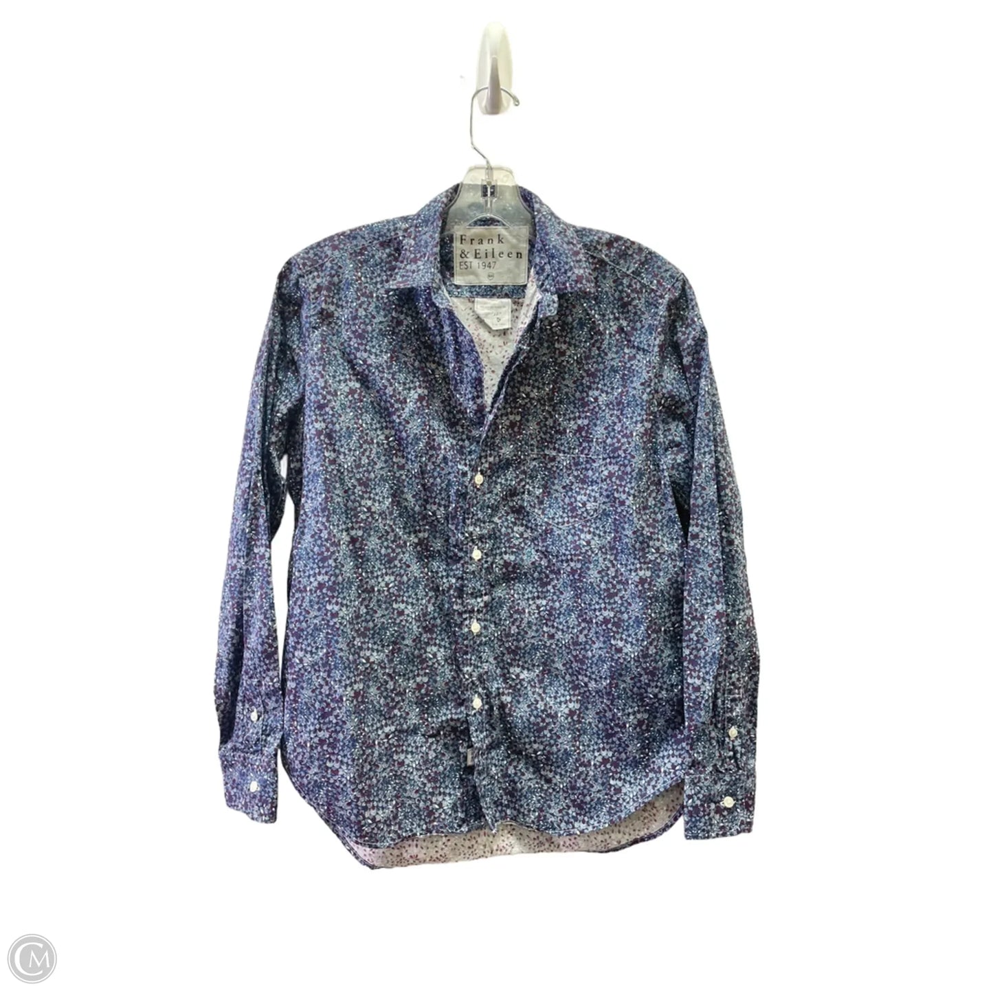 Top Long Sleeve By Frank And Eileen In Blue, Size: Xxs