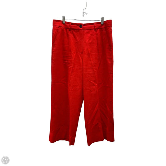 Pants Wide Leg By ME + EM In Red, Size: 12