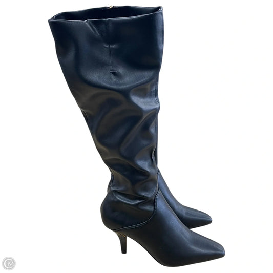 Boots Knee Heels By Franco Sarto In Black, Size: 5