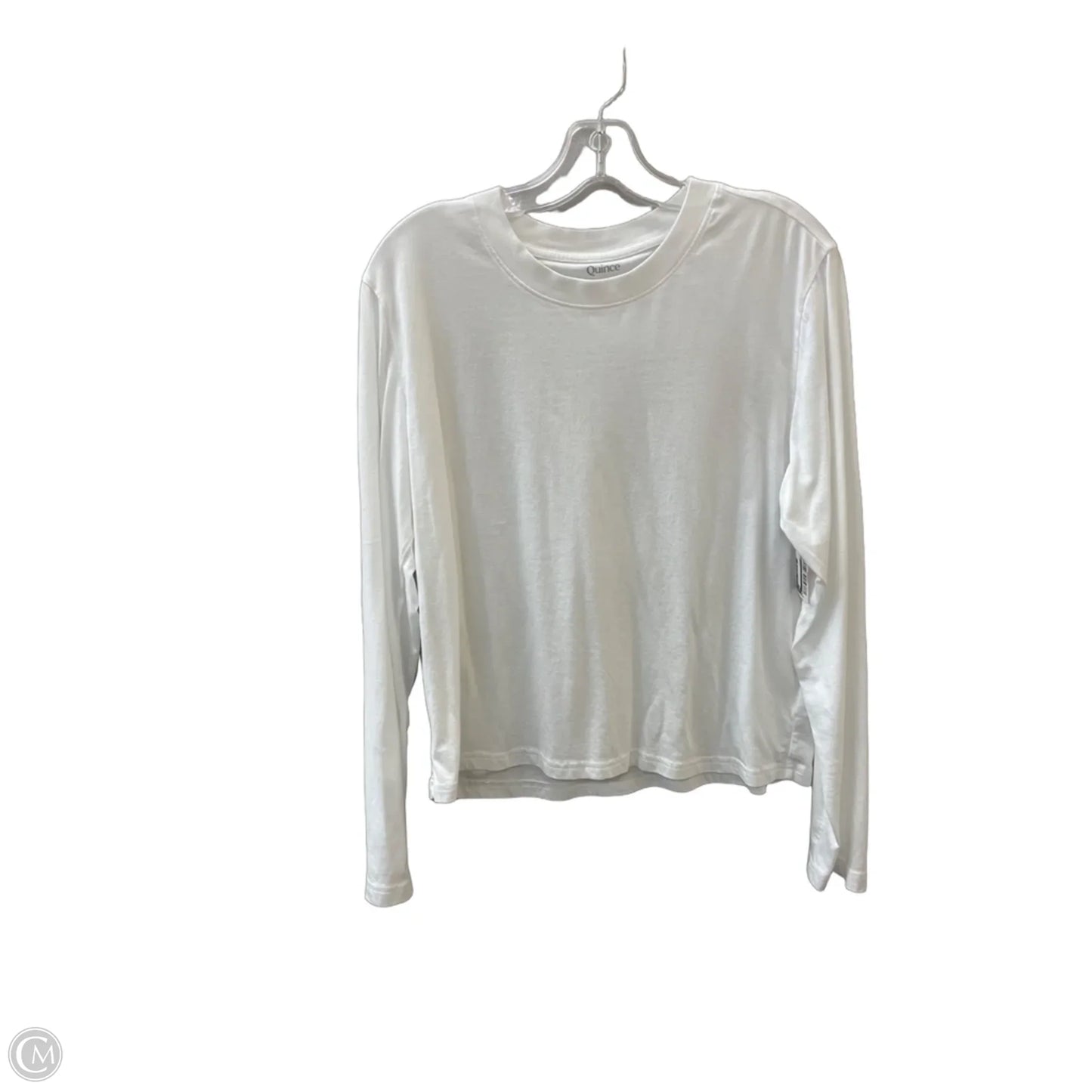 Top Long Sleeve Basic By Quince In White, Size: M