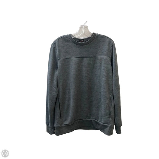 Athletic Sweatshirt Crewneck By Spyder In Grey, Size: M