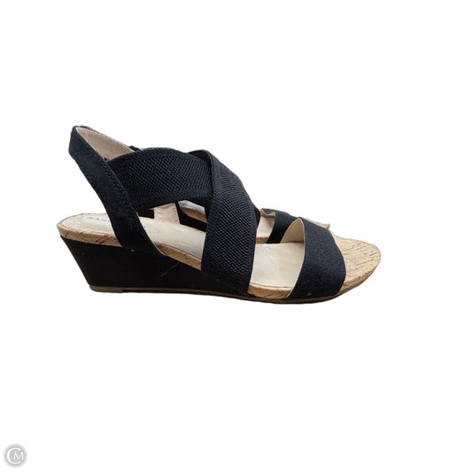 Sandals Heels Wedge By Bandolino In Black, Size: 8