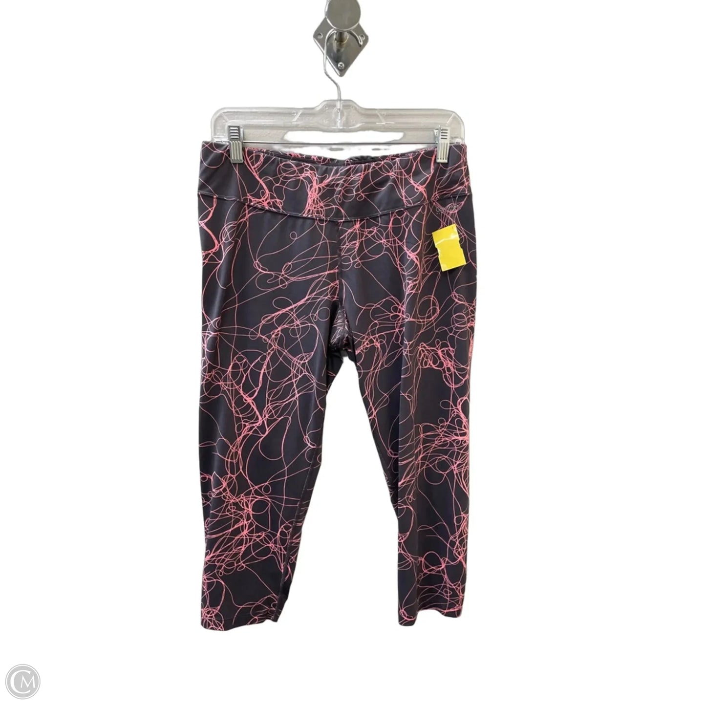 Athletic Leggings By Calvin Klein In Pink, Size: Xl