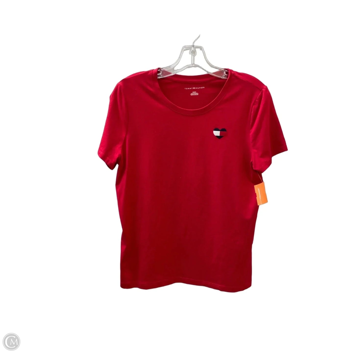 Top Short Sleeve By Tommy Hilfiger In Red, Size: M