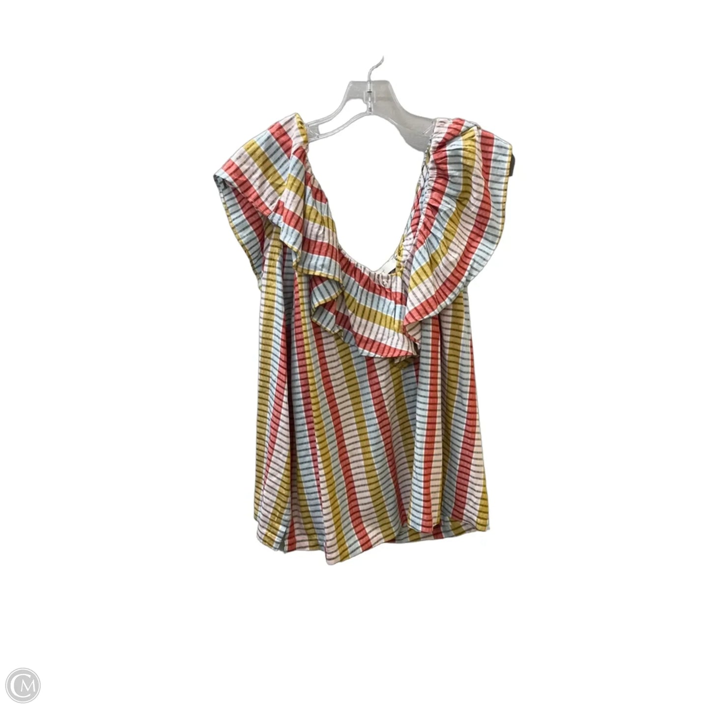 Top Sleeveless By Loft In Orange, Size: Xl