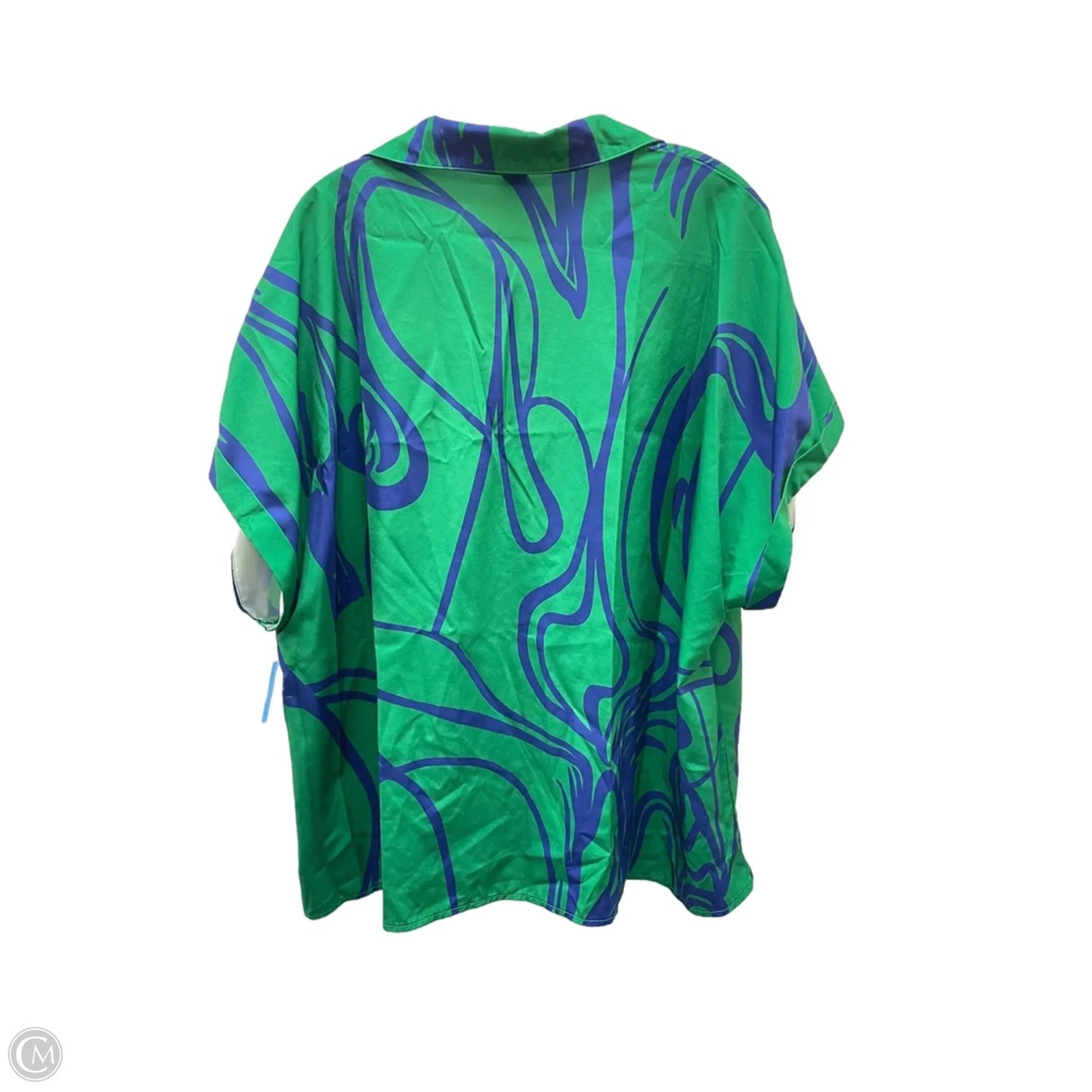 Pants Set 2pc By Shein In Blue & Green, Size: 3x