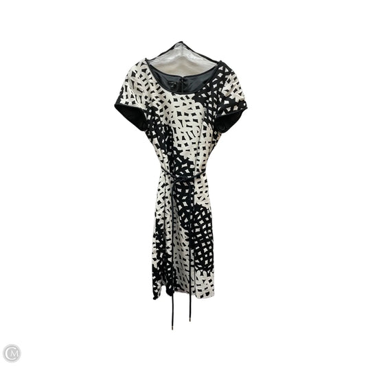 Dress Casual Midi By Talbots In Black & Cream, Size: 14