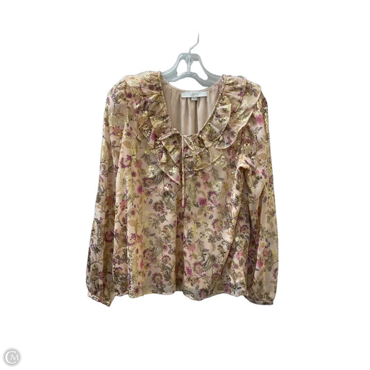 Top Long Sleeve By Loft In Pink, Size: S