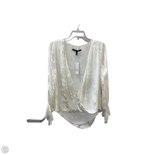 Top Long Sleeve By White House Black Market In White, Size: 4