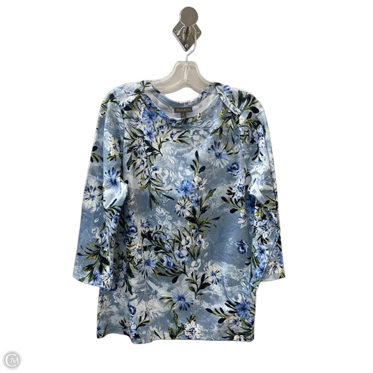 Top Long Sleeve By Style And Company In Blue, Size: Xl