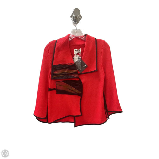 Cardigan By MODAS In Black & Red, Size: Xs