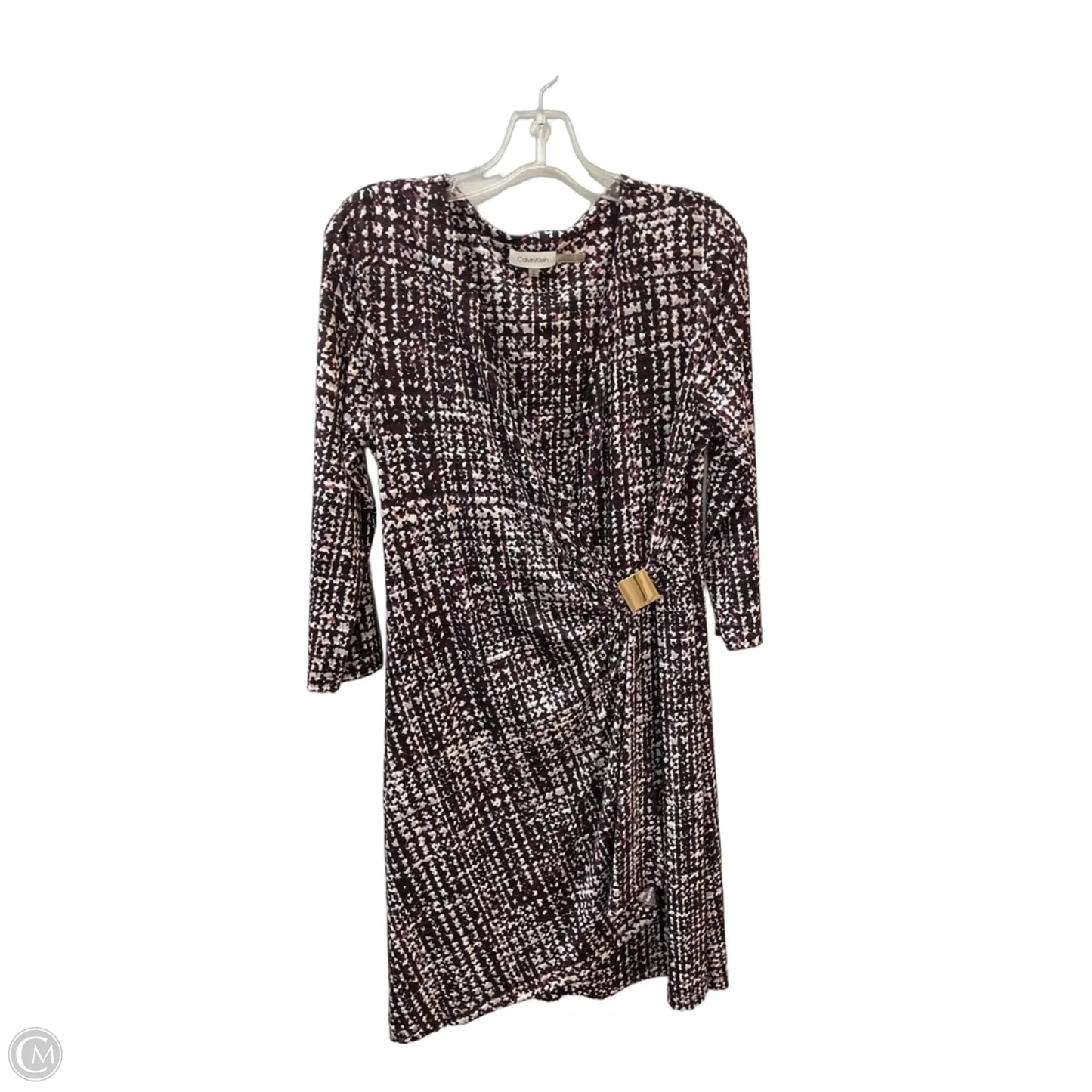 Dress Work By Calvin Klein In Purple, Size: M