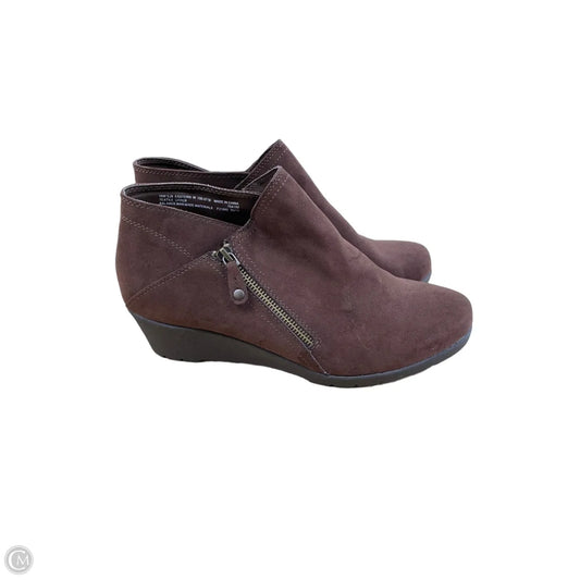 Boots Ankle Heels By St Johns Bay In Brown, Size: 10