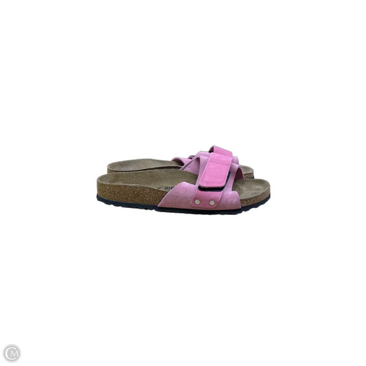 Sandals Flats By Birkenstock In Pink, Size: 8.5