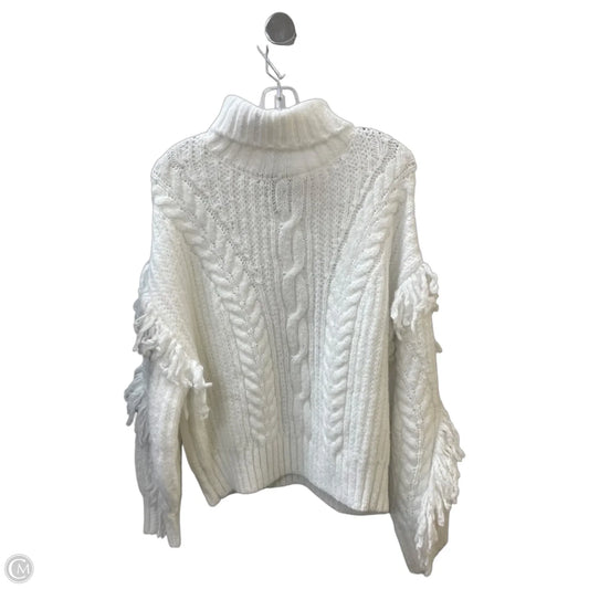 Sweater By Scoop In White, Size: Xl