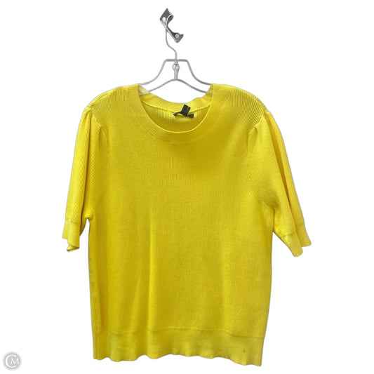 Sweater Short Sleeve By Alfani In Yellow, Size: Xl