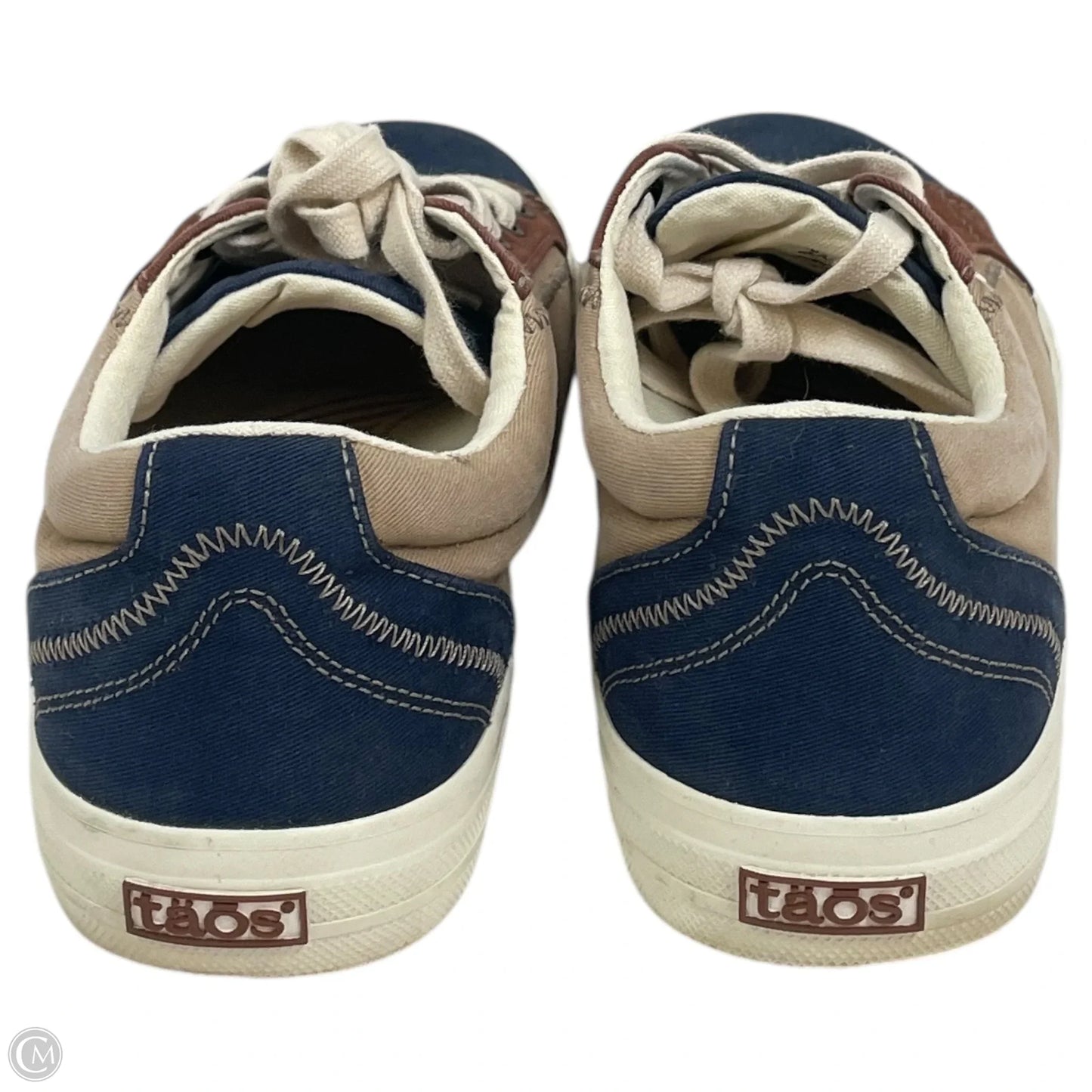 Shoes Flats By Taos In Blue & Tan, Size: 8.5