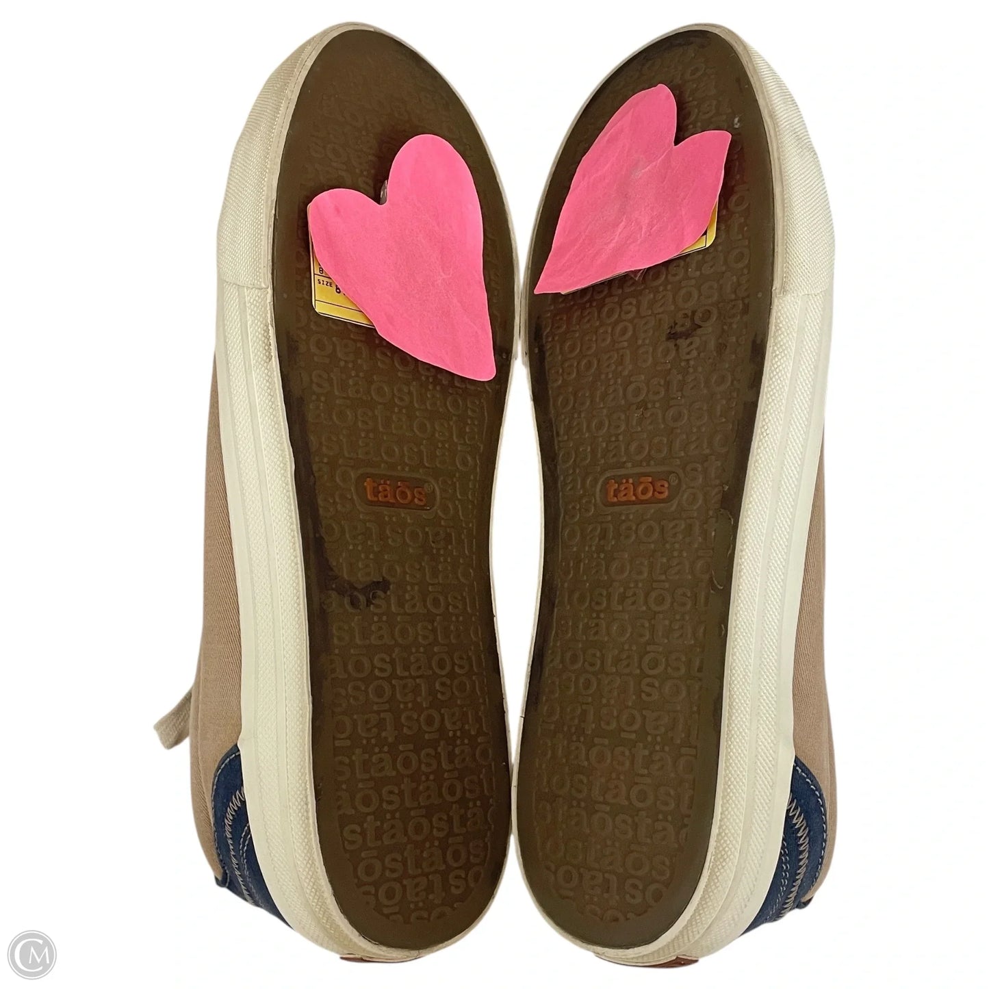 Shoes Flats By Taos In Blue & Tan, Size: 8.5