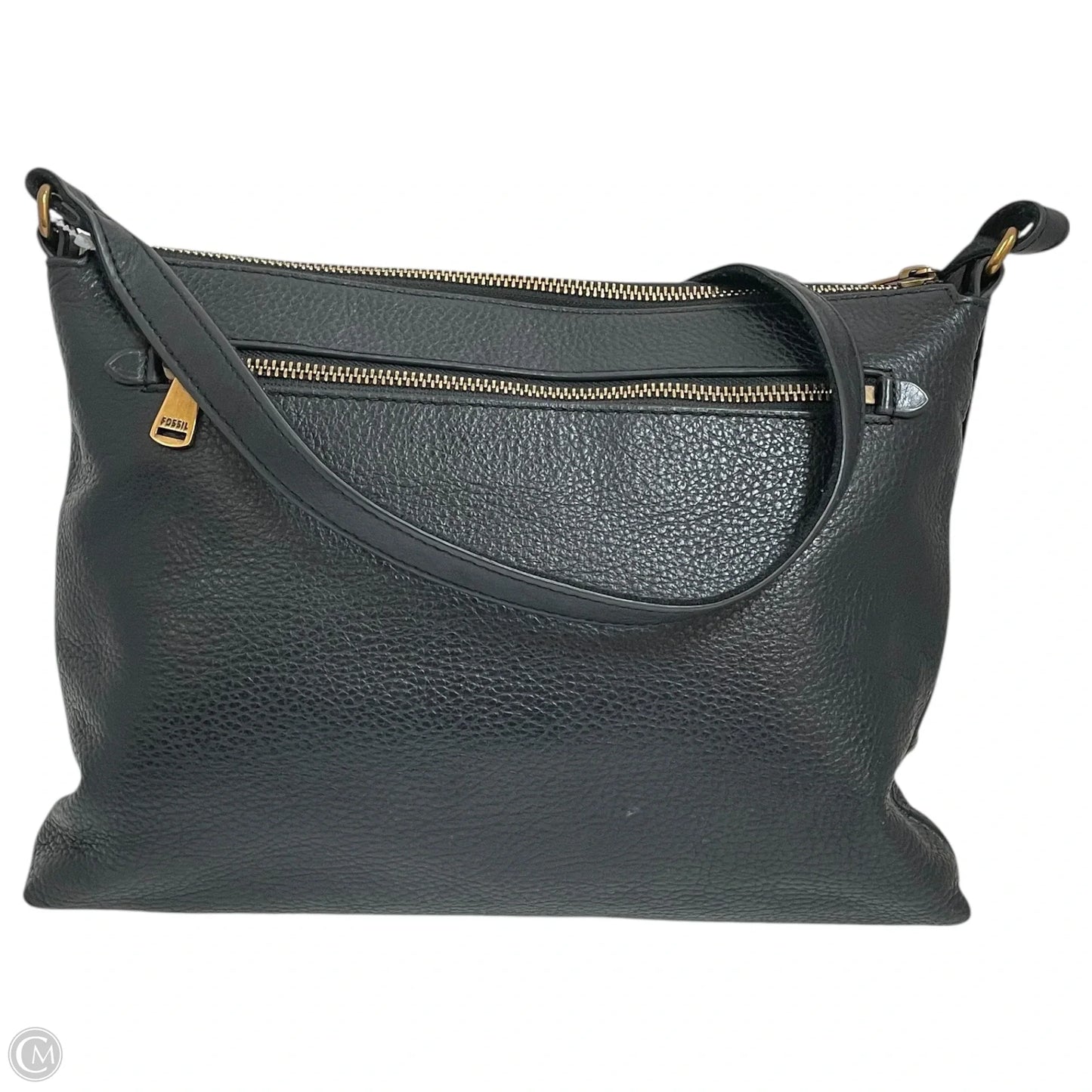 Crossbody Leather By Fossil, Size: Medium