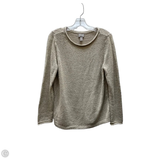 Sweater By Chicos In Tan, Size: M