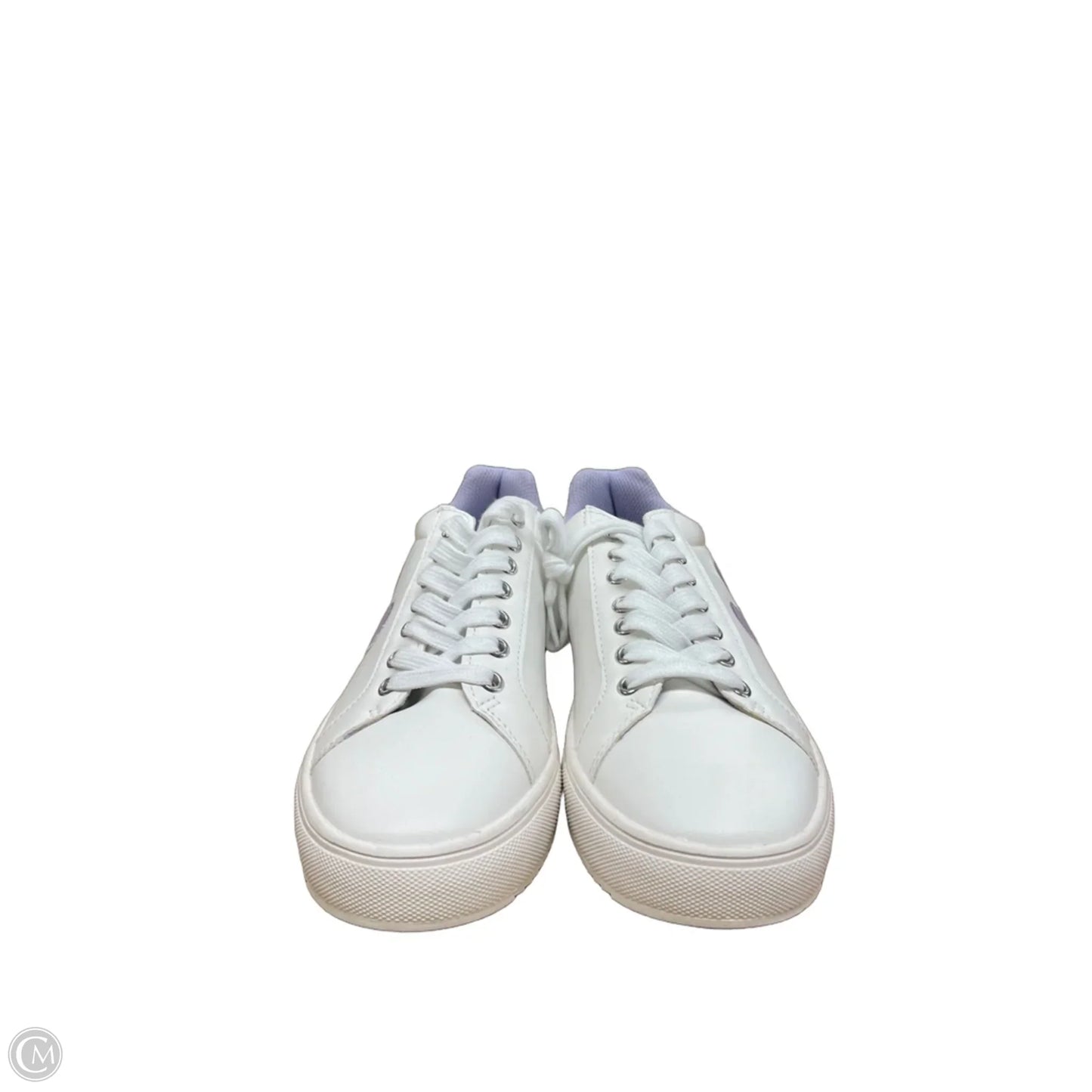 Shoes Sneakers By Disney In Purple & White, Size: 8