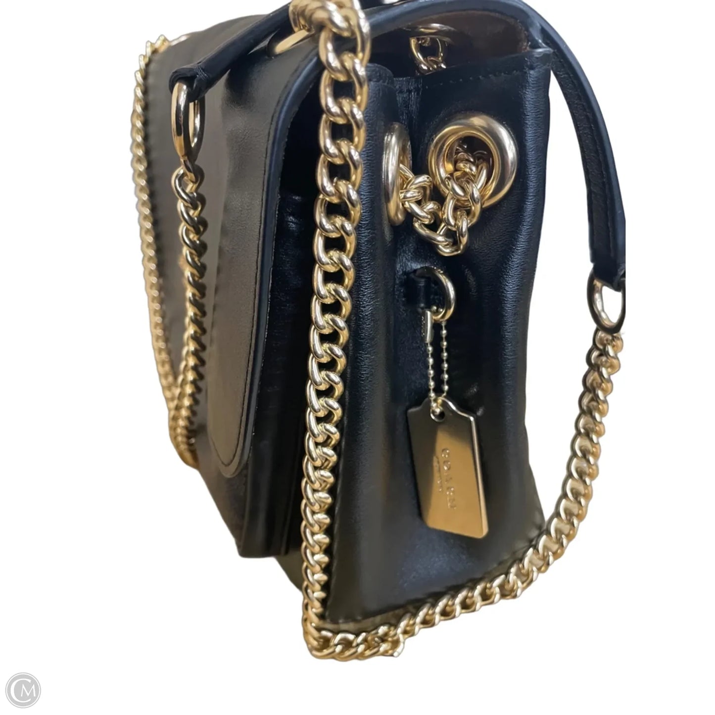 Crossbody Designer By Coach In Black & Brown, Size:Medium
