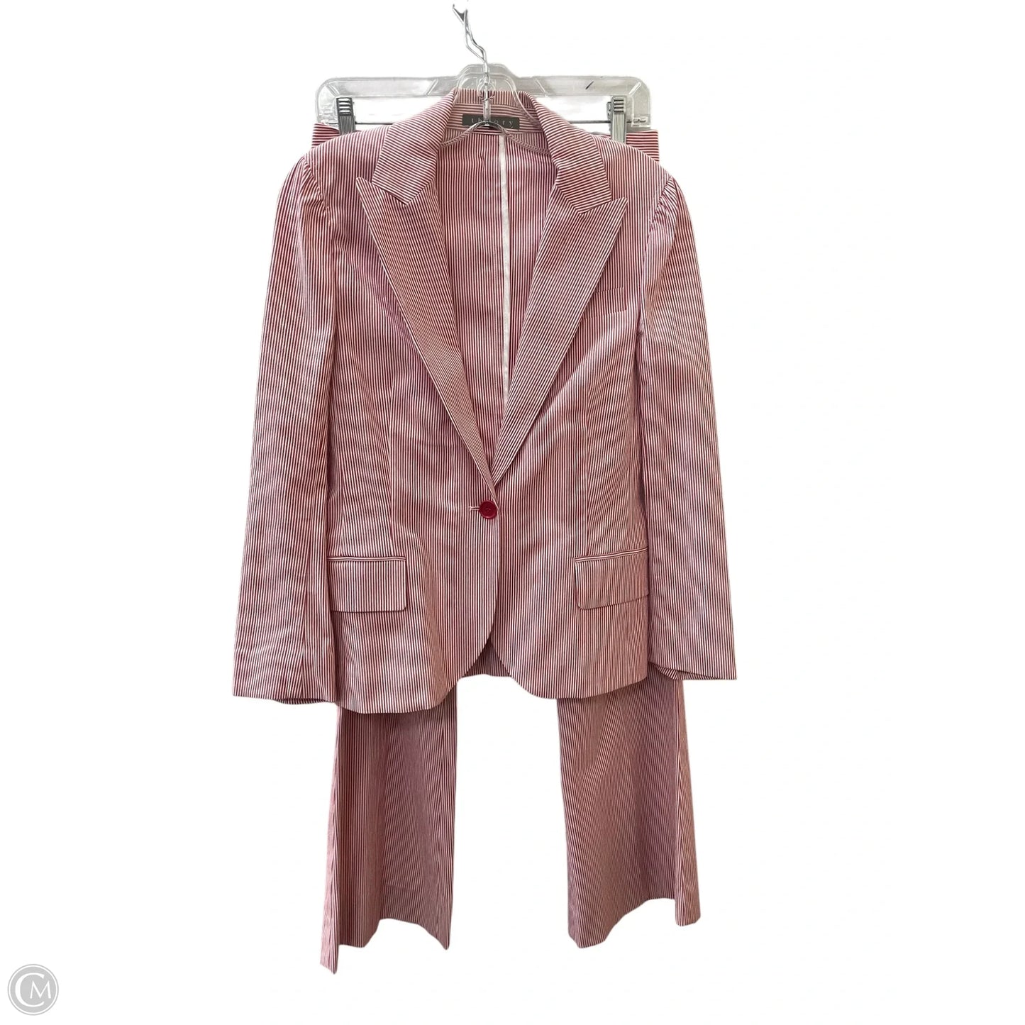 Pants Set 2pc By Theory In Red & Silver, Size: S