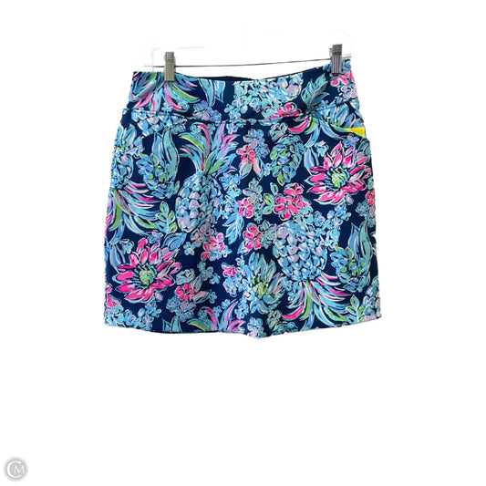 Skort Designer By Lilly Pulitzer In Blue, Size:4