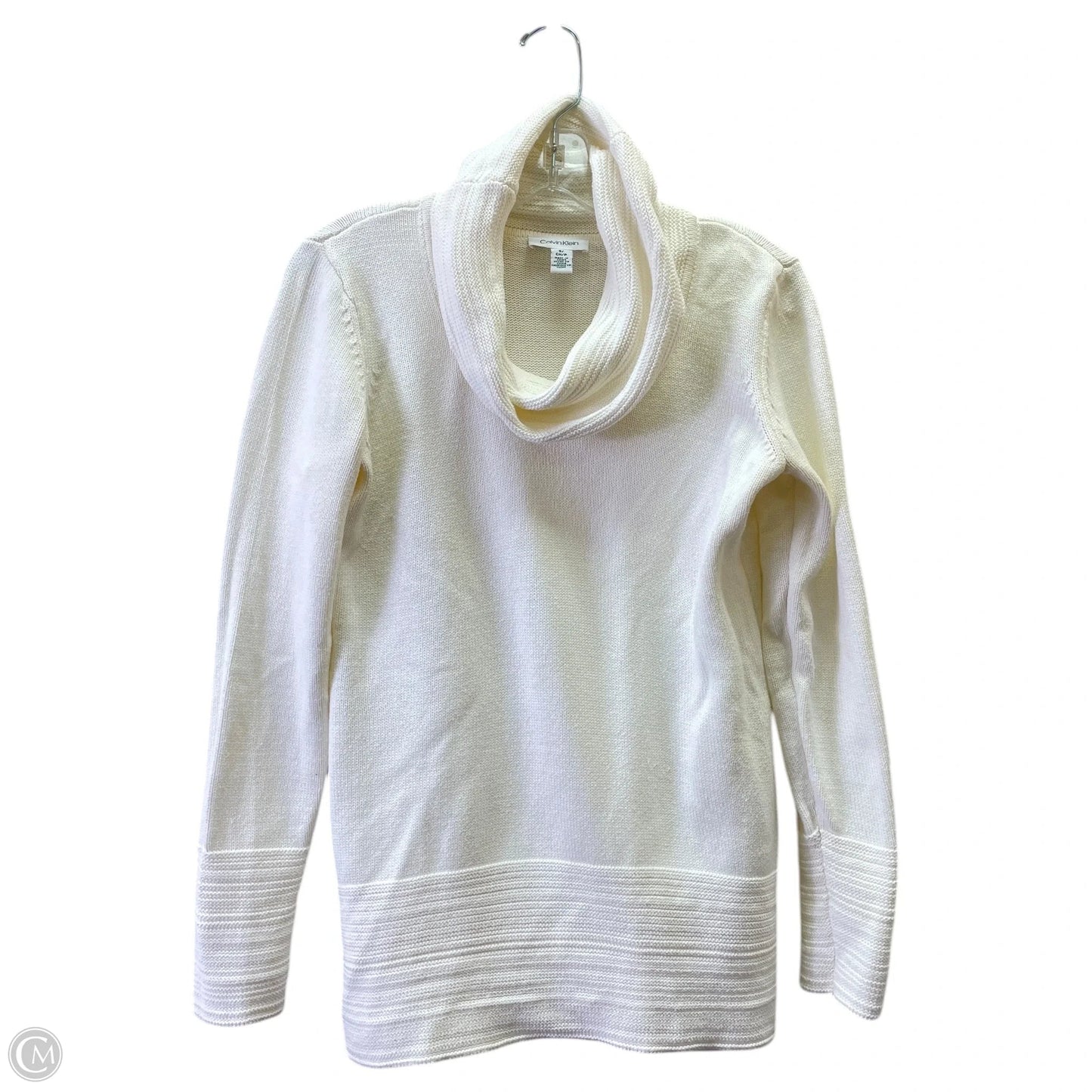 Sweater By Calvin Klein In Cream, Size: S