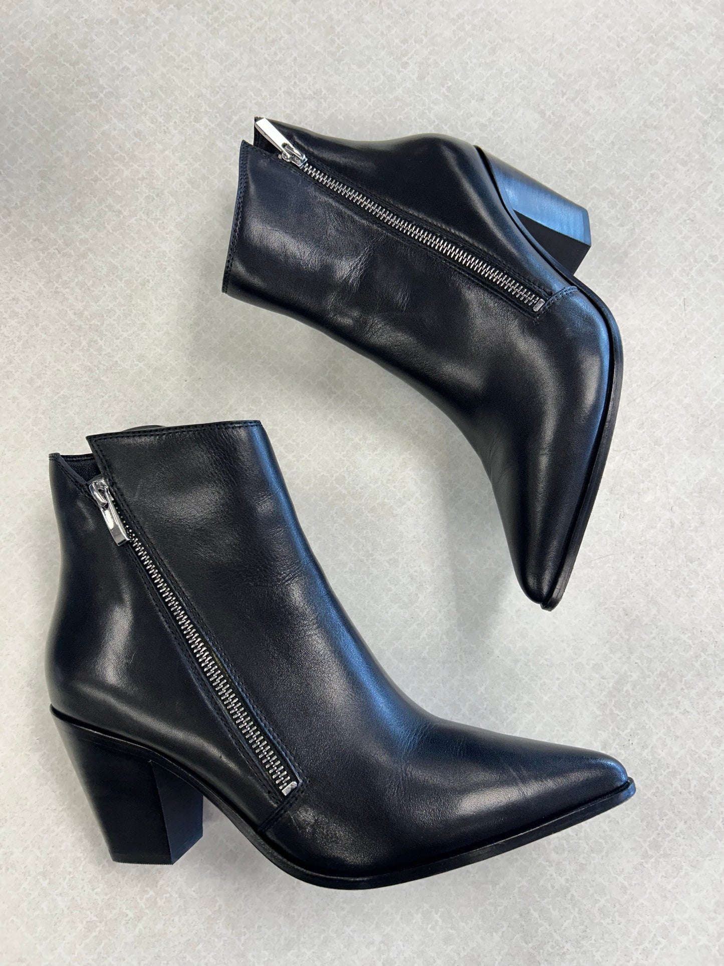 BOOTS ANKLE HEELS by PAIGE In BLACK, Size: 9