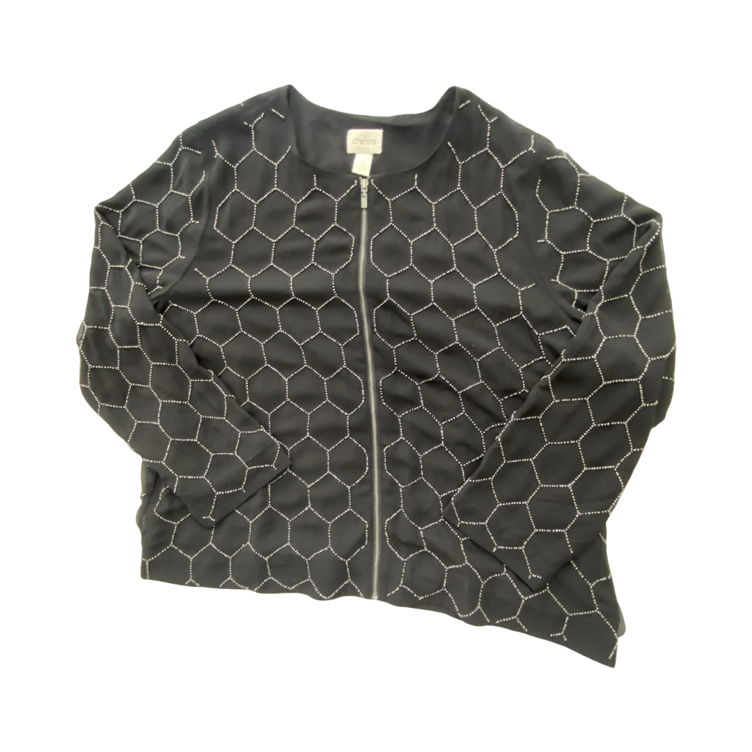Blazer By Chicos In Black, Size:Xl