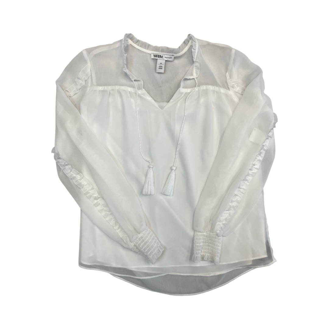Top Ls By White House Black Market In White, Size:Xs