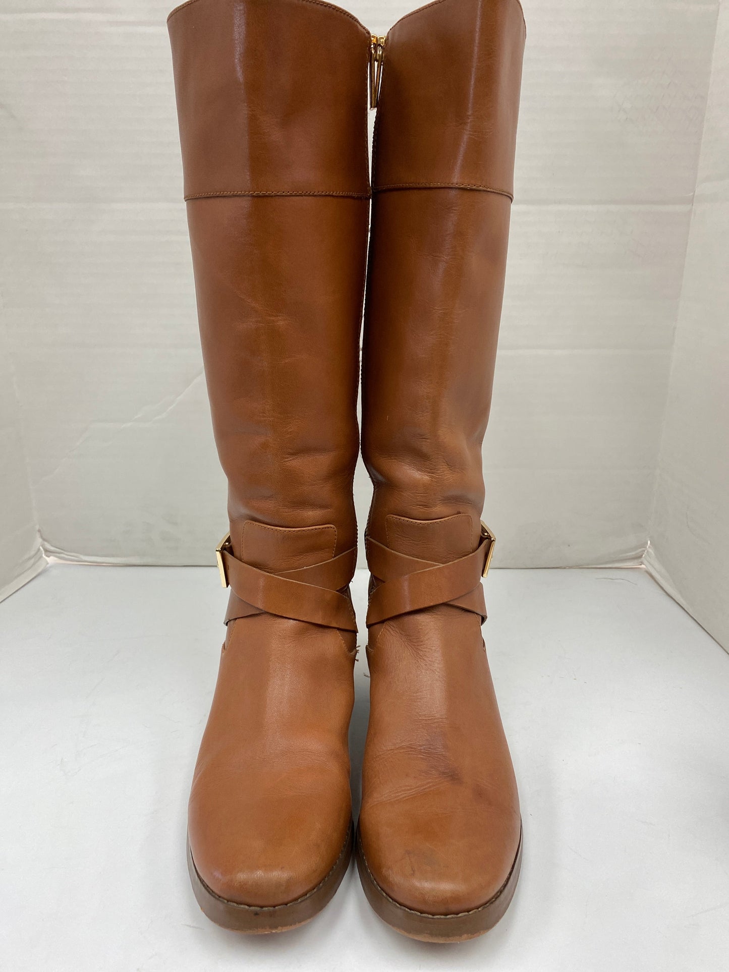Boots Designer By Michael Kors In Brown, Size: 6.5