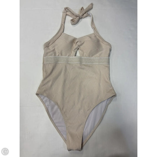 Swimsuit By Clothes Mentor In Cream, Size: L